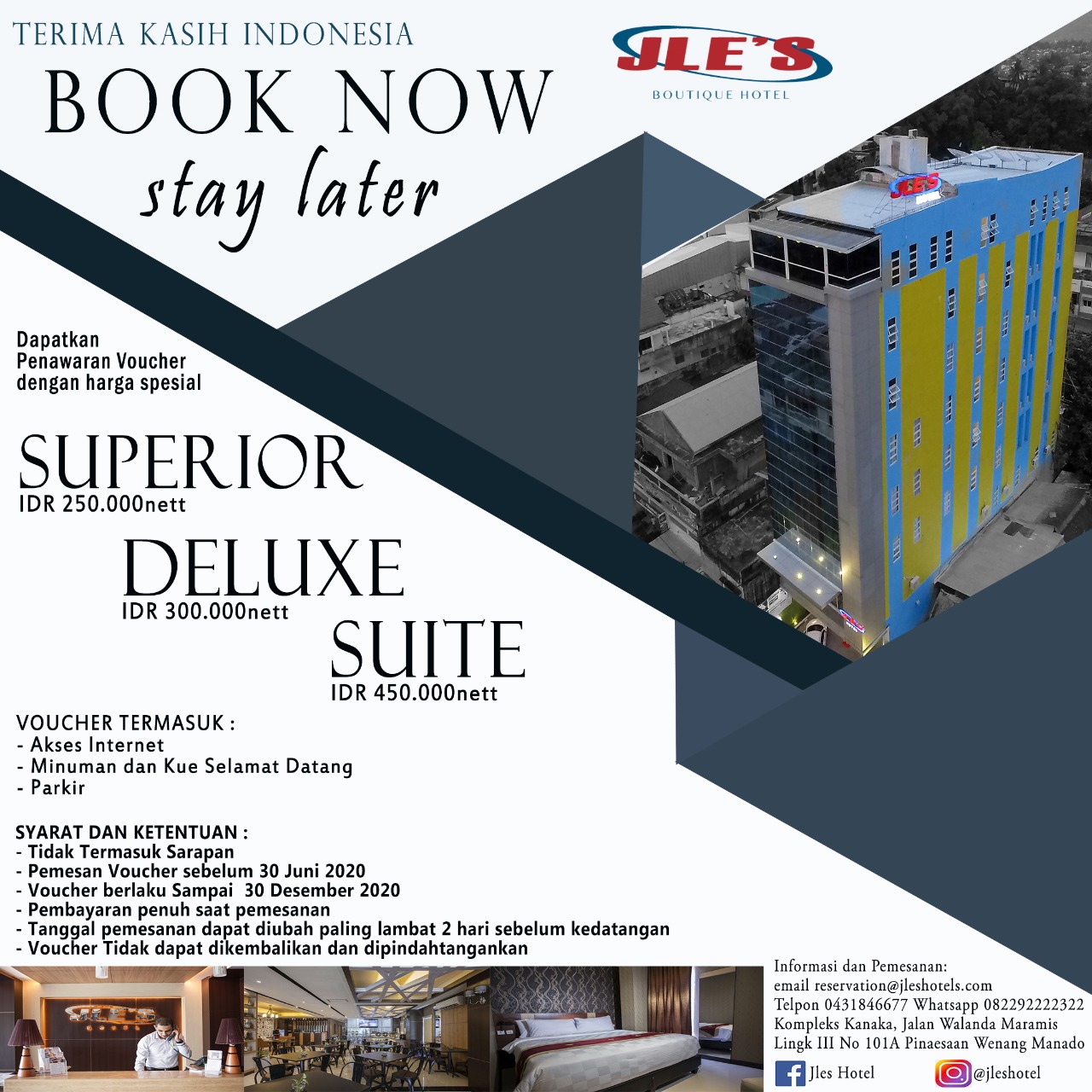 JLE’S BOUTIQUE Hotel Manado Hadirkan Promo Menarik